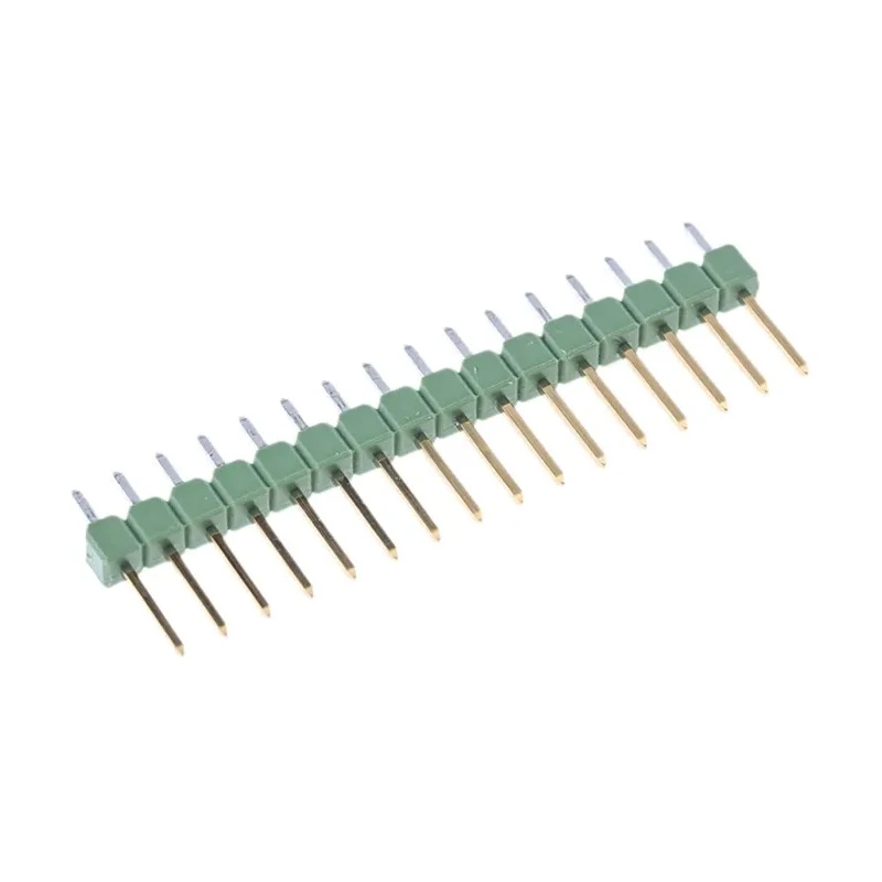 TE Connectivity AMPMODU MOD II Series Straight Through Hole Pin Header 16 Contacts 2.54mm Pitch 1 Row Unshrouded 1-826629-6