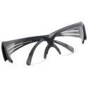 3M SecureFit 600 Semi-Rimless Safety Glasses with Anti-Fog Coating, Grey Polycarbonate Frame, Clear SF601SGAF-EU