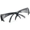 3M SecureFit 600 Semi-Rimless Safety Glasses with Anti-Fog Coating, Grey Polycarbonate Frame, Clear SF601SGAF-EU