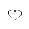 3M SecureFit 600 Semi-Rimless Safety Glasses with Anti-Fog Coating, Grey Polycarbonate Frame, Clear SF601SGAF-EU