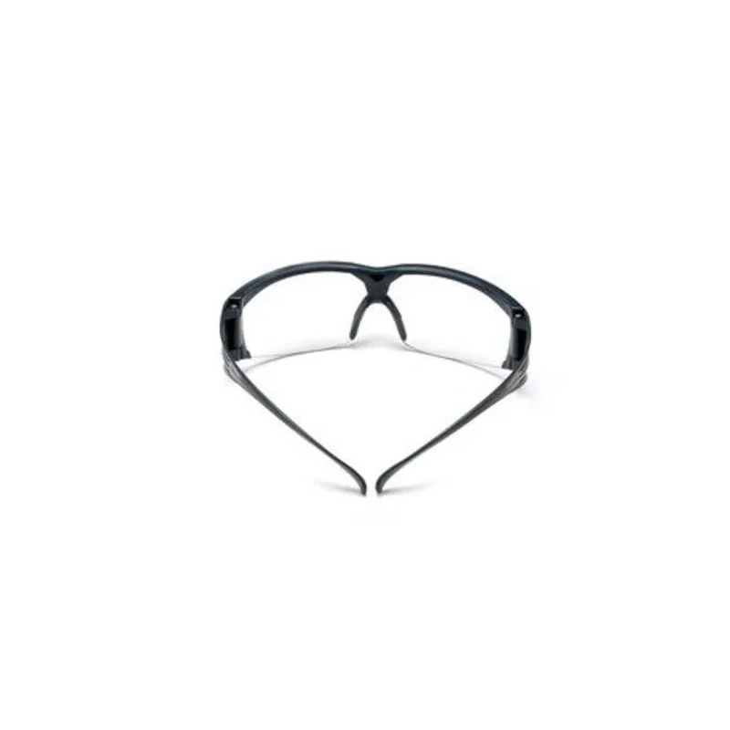 3M SecureFit 600 Semi-Rimless Safety Glasses with Anti-Fog Coating, Grey Polycarbonate Frame, Clear SF601SGAF-EU