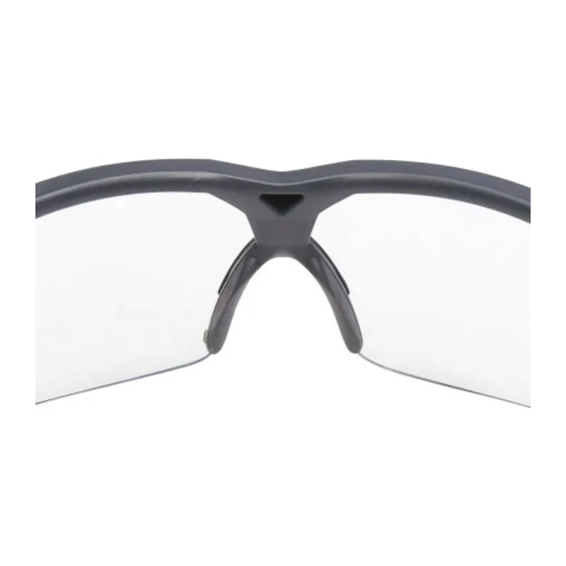 3M SecureFit 600 Semi-Rimless Safety Glasses with Anti-Fog Coating, Grey Polycarbonate Frame, Clear SF601SGAF-EU