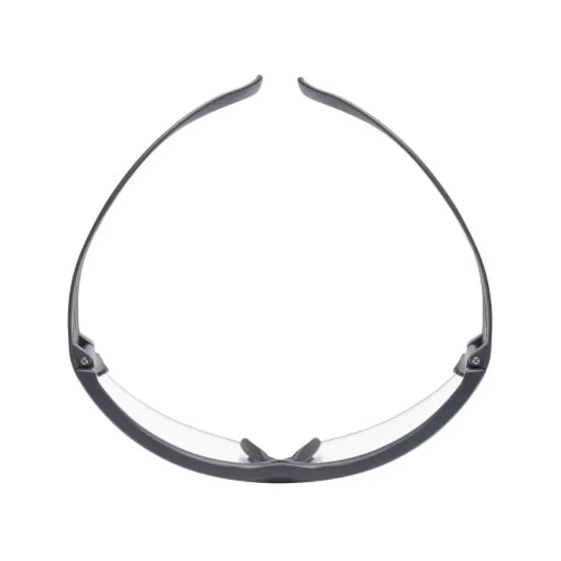 3M SecureFit 600 Semi-Rimless Safety Glasses with Anti-Fog Coating, Grey Polycarbonate Frame, Clear SF601SGAF-EU