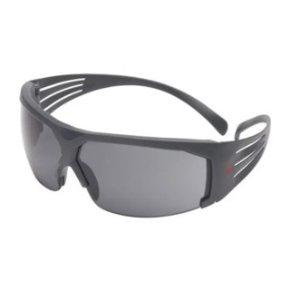 3M SecureFit 600 Semi-Rimless Safety Glasses with Durable Grey Polycarbonate Lens, Anti-Scratch and Anti-Fog SF602SGAF-EU