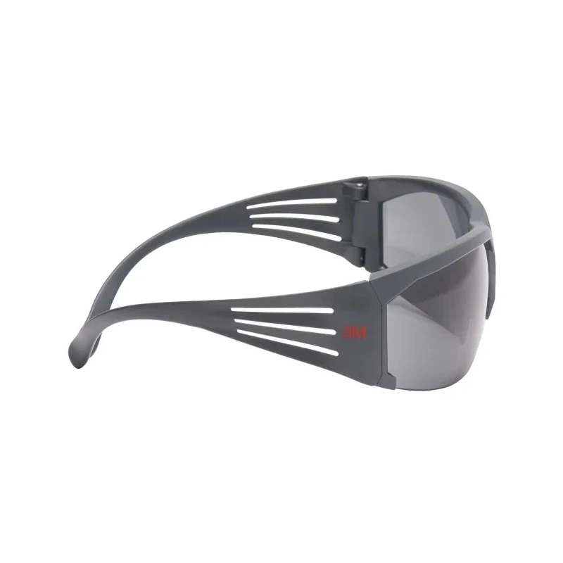 3M SecureFit 600 Semi-Rimless Safety Glasses with Durable Grey Polycarbonate Lens, Anti-Scratch and Anti-Fog SF602SGAF-EU