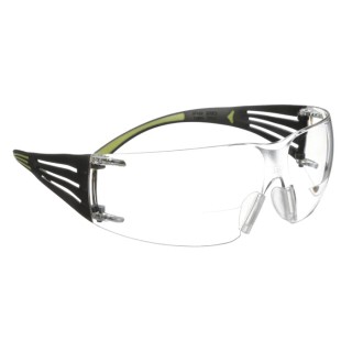 3M SecureFit 400 Reader Safety Glasses Semi-rimless Polycarbonate Frame Clear Polycarbonate Lens Anti-Fog UV SF425AF-EU