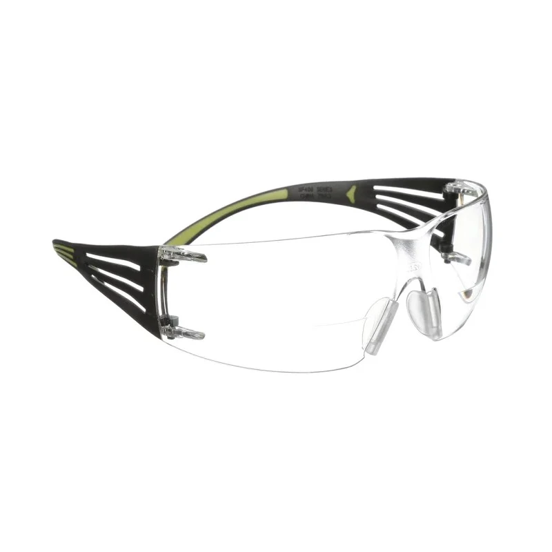 3M SecureFit 400 Reader Safety Glasses Semi-rimless Polycarbonate Frame Clear Polycarbonate Lens Anti-Fog UV SF425AF-EU