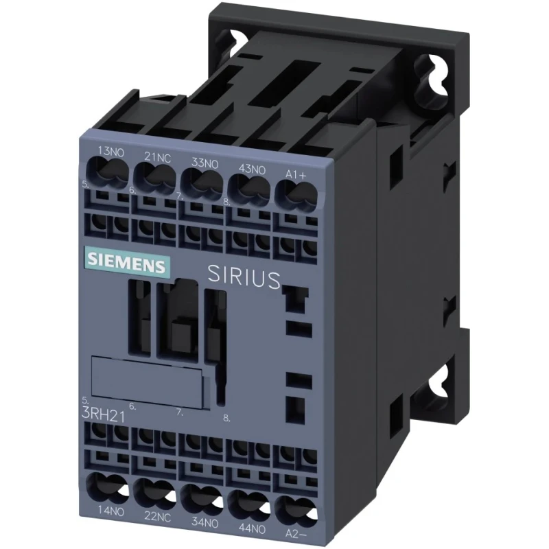 Siemens 3RH2 Contactor, 24V DC Coil, 4-Pole, 10A, 3 NO/1 NC, 600 V DC, 690 V AC 136-3664