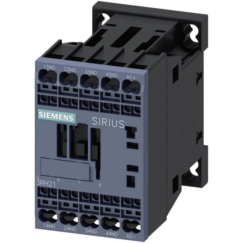 Siemens Automation & Control Gear Contactor 220V DC Coil, 10A Contact Current, 4 NO Contacts, 600V DC, 690V AC 3RH2 136-3670