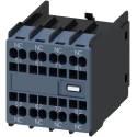 Siemens Auxiliary Switch Block 4 Contact 4 NC Snap-On Terminal 10A 600V dc, 690V ac 3RH2911-2XA04-0MA0