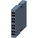 Siemens Auxiliary Switch Block 2 Contact 2 NC Snap-On 10 A 600 V dc 690 V ac 136-3698