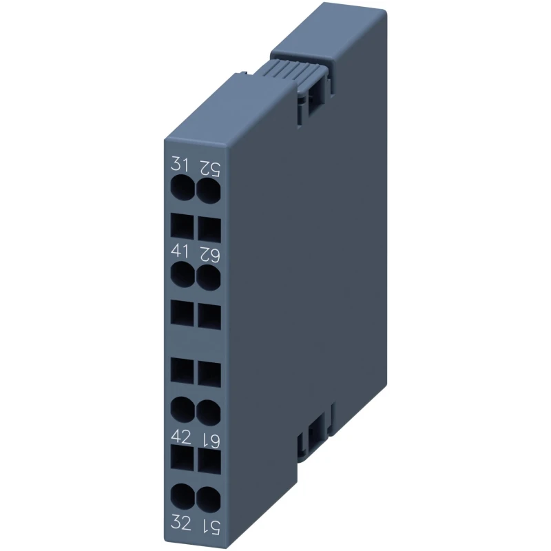 Siemens Auxiliary Switch Block 2 Contact 2 NC Snap-On 10 A 600 V dc 690 V ac 136-3698