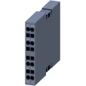 Siemens Auxiliary Contact 2 Contacts 1 NO/1 NC Snap-On Mount 10 A 220V DC 3RH29 136-3700