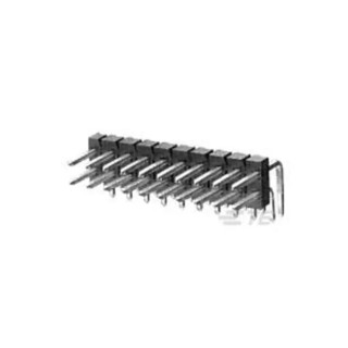 TE Connectivity AMPMODU MOD II Series Right Angle Through Hole Pin Header, 24 Contacts, 2.54 mm Pitch, 2 Row 1-826634-2