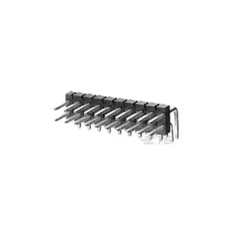 TE Connectivity AMPMODU MOD II Series Right Angle Through Hole Pin Header, 24 Contacts, 2.54 mm Pitch, 2 Row 1-826634-2