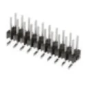 TE Connectivity AMPMODU MOD II Series Right Angle Through Hole Pin Header 6 Contacts 2.54 mm Pitch 2 Rows 826634-3
