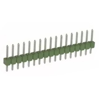 TE Connectivity AMPMODU MOD II Series Straight Through Hole Pin Header, 16 Contacts, 2.54 mm Pitch, 1 Row 1-826936-6