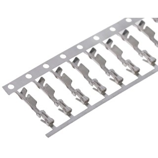 TE Connectivity AMPMODU MOD IV Series Female Crimp Terminal, 3A, 24 AWG Min Crimp, 20 AWG Max, 11.9mm Length 2-167301-2