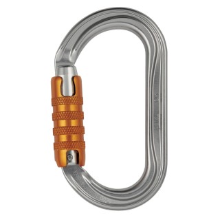 Petzl OK Oval Triact-Lock Aluminium Alloy Safety Carabiner 26 kN Major Axis Strength M33A TL