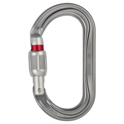 Petzl Carabiner Aluminium Screw-Lock Oval 22 mm Gate Opening, Tensile Strength 10kN M33A SL