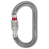 Petzl Carabiner Aluminium Screw-Lock Oval 22 mm Gate Opening, Tensile Strength 10kN M33A SL