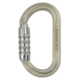 Petzl High Strength Steel Carabiner Oval Shape TRIACT-LOCK M72A TL