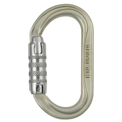 Petzl High Strength Steel Carabiner Oval Shape TRIACT-LOCK M72A TL