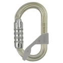 Petzl High Strength Steel Carabiner Oval Shape TRIACT-LOCK M72A TL