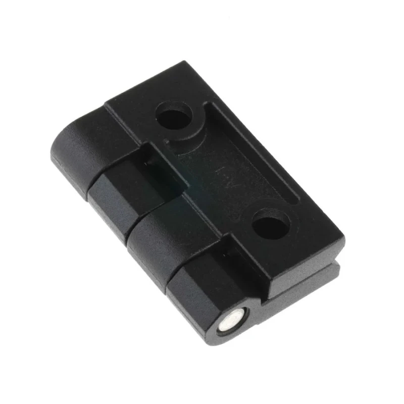 RS Pro Black Polyester Powder Coated Zinc Alloy Butt Hinge Fixed Pin Screw Fixing 60mm x 60mm x 15mm 136-3617