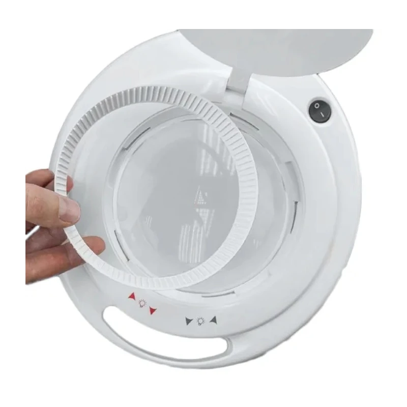 RS PRO LED Magnifying Lamp with Table Lamp, 3dpt, 125 mm Lens Diameter, 9W LED Light, Maximum Reach 1.25m 136-3722