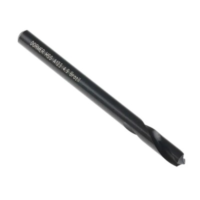 Dormer High Speed Steel-E Drill Bit Straight Flute 4.9mm Shank Size 62mm Overall Length A1234.9