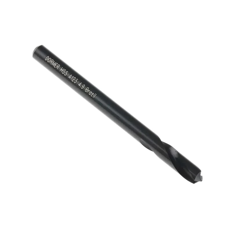 Dormer High Speed Steel-E Drill Bit Straight Flute 4.9mm Shank Size 62mm Overall Length A1234.9