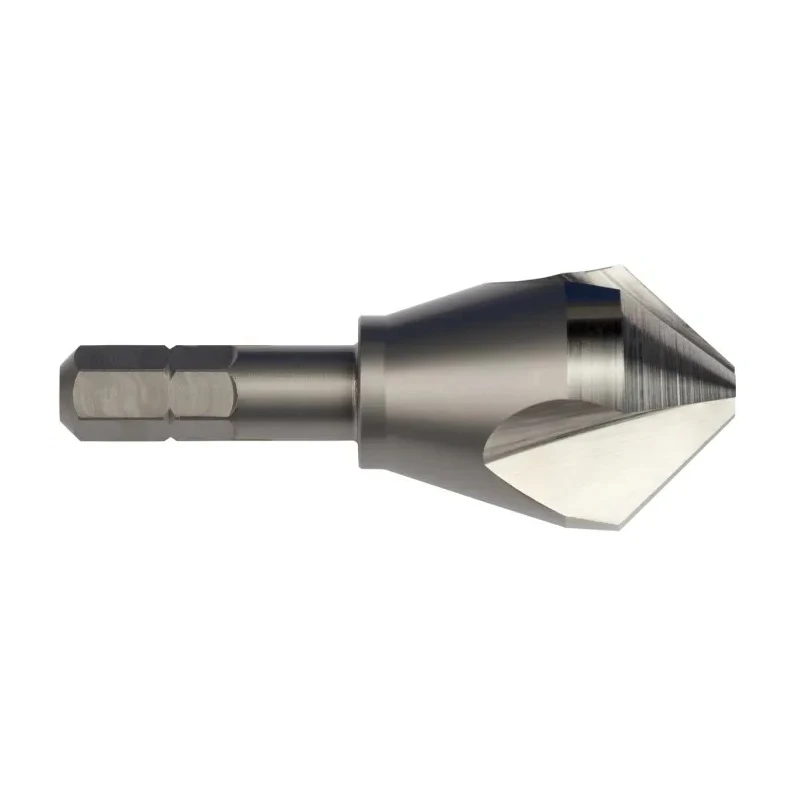 Dormer High Speed Steel-E 16.5 mm Head Diameter Drill Bit, 3 Flutes, 90° Countersink, Hexagonal Shank G10716.5