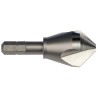 Dormer High Speed Steel-E 16.5 mm Head Diameter Drill Bit, 3 Flutes, 90° Countersink, Hexagonal Shank G10716.5