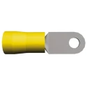 TE Connectivity PLASTI-GRIP Insulated Ring Terminal M6 Stud Size 4 AWG Wire Size, Yellow 52043-3