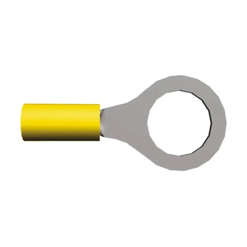 TE Connectivity PLASTI-GRIP Insulated Ring Terminal M12 Stud Size 12 AWG 10 AWG Wire Size Yellow 34837