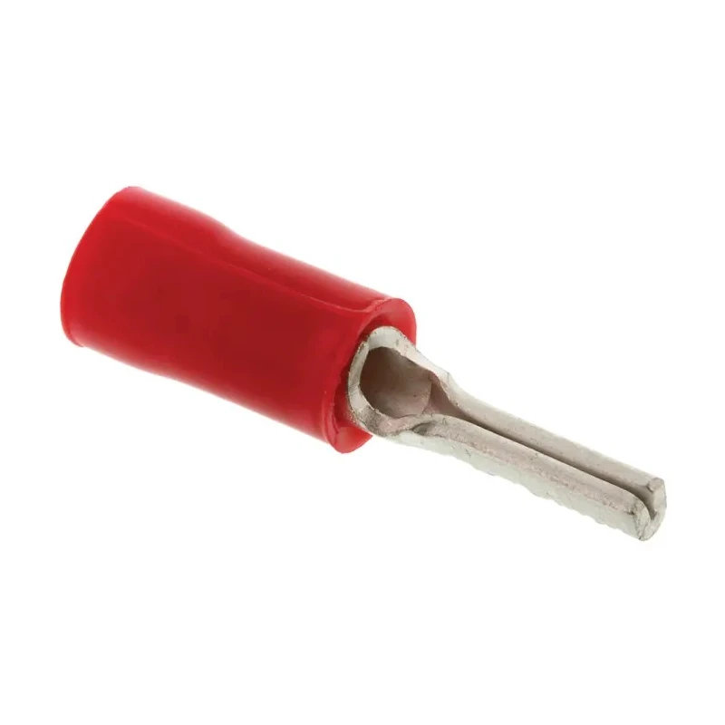 RS PRO PLASTI-GRIP Insulated Tin Crimp Pin Connector, 22 AWG to 16 AWG, 1.8 mm Pin Diameter, Red 165167