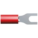 TE Connectivity PLASTI-GRIP Insulated Fork Terminal 22 AWG to 16 AWG M3.5 Stud Size Vinyl Red 327043