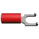 TE Connectivity PLASTI-GRIP Insulated Fork Terminal 22 AWG to 16 AWG M5 Stud Size Polyvinyl Chloride Red 328516
