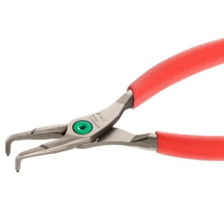 Facom 1-Piece Circlip Plier 205mm Overall Length Internal Bent Jaw Steel VDE 1000V Approved ESD Safe 199A.23