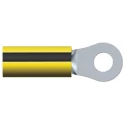 TE Connectivity PIDG Insulated Ring Terminal Black Yellow M4 Stud Size 16 AWG 14 AWG Wire Size 35106