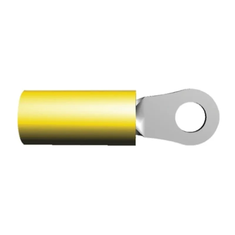 TE Connectivity PIDG Insulated Ring Terminal M5 Stud Size 12 AWG 10 AWG Wire Size Yellow 324918