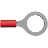 TE Connectivity PIDG Insulated Ring Terminal, M12 Stud Size, 22 AWG to 16 AWG Wire Size, Nylon Insulation, Red 328975
