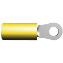 TE Connectivity PIDG Insulated Ring Terminal M5 Stud Size 12 AWG to 10 AWG Wire Size Yellow 324918