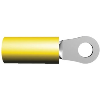 TE Connectivity PIDG Insulated Ring Terminal M5 Stud Size 12 AWG to 10 AWG Wire Size Yellow 324918