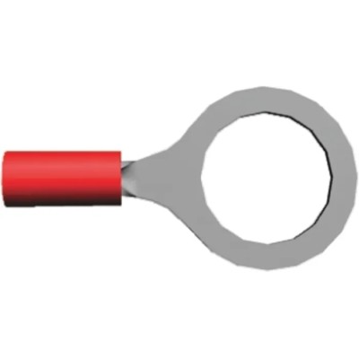 TE Connectivity PIDG Insulated Ring Terminal M12 Stud Size 22 AWG to 16 AWG Wire Size Red 328975
