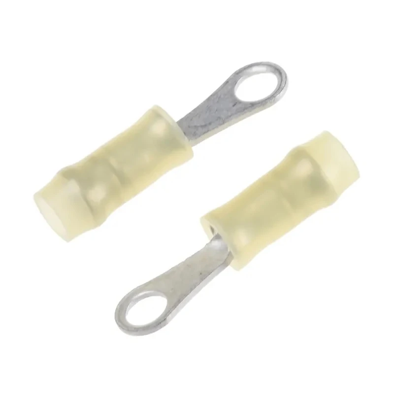 TE Connectivity PIDG Insulated Ring Terminal M2 Stud Size Yellow Nylon Insulation 26 AWG 22 AWG 329951