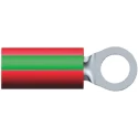TE Connectivity PIDG Insulated Ring Terminal M3.5 Stud Size 22 AWG to 16 AWG Wire Size Green Red 2-36149-3
