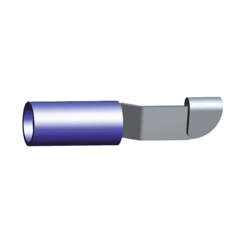 TE Connectivity Knife Disconnect Wire Splice Connector Blue Insulated Tin Copper Contact 22.3mm Diameter 3.56mm 14AWG 32448