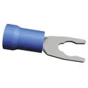 TE Connectivity PIDG Insulated Fork Terminal 16 AWG to 14 AWG M3 Stud Size Nylon Blue 52934